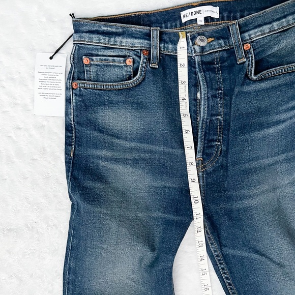 NWT- RE/DONE Originals x Revolve High Rise Ankle Crop || Style# 190-3WHRAC - Picture 12 of 14